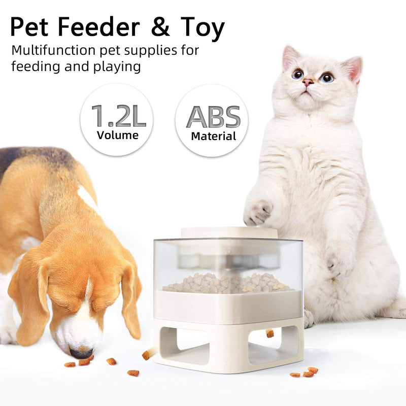 Interactive Dog Toys, Automatic Cat Feeder for Small / Medium Pet Puppy Kitten, Cat and Dog Dry Food Dispenser, Treat Puzzle Toy of Pets for IQ Training Slow Feeder and Healthy Eating (1.2 L) - PawsPlanet Australia