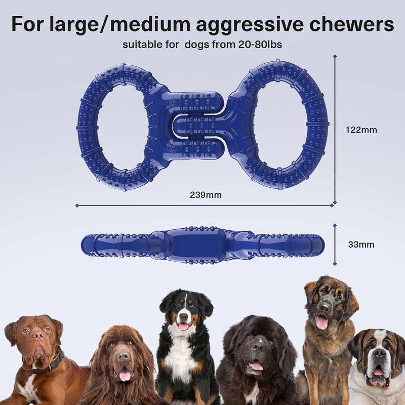 AOZOOM Dog Toys for Aggressive Chewers Large Breed, Dog Toys for Large Dogs, Interactive Dog Toys, Indestructible Dog Chew Toys, Tough Durable Dog Toys, Tug-of-war Toy for Medium Large Dogs - PawsPlanet Australia