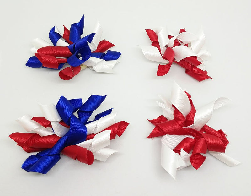 PET SHOW Pet Small Dogs Hair Bows with Rubber Bands Cat Hair Accessories Grooming Supplies Curly Colorful Pack of 20 Assorted styles - PawsPlanet Australia