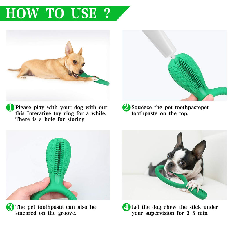 JWTEEE Chew Toys for Dogs, Pet Dog Puppy Natural Rubber Dental Teething Healthy Teeth Gums Chew Toy - PawsPlanet Australia