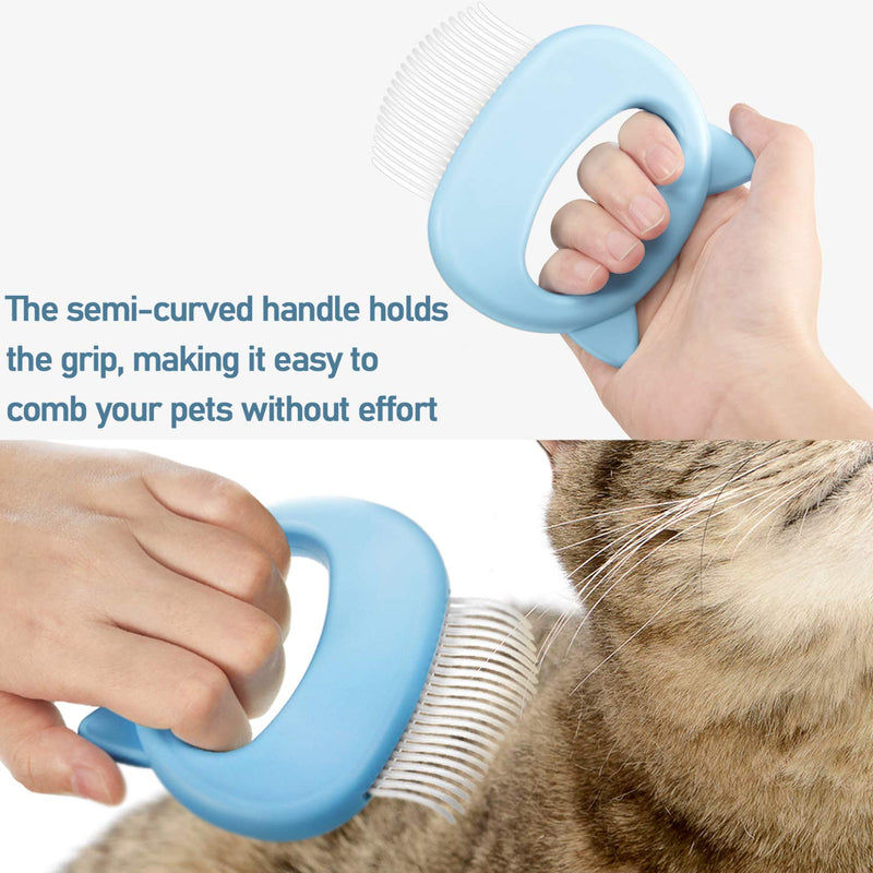 [Australia] - 3 Pieces Pet Hair Removal Comb Cat Massage Comb Pet Hair Shedding Brush Pet Fur Grooming Brush for Cats and Dogs to Remove Matted Tangled Fur, Loose Hair 