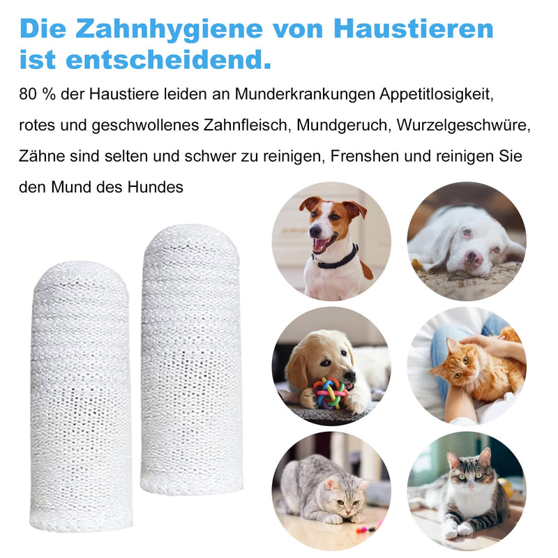 Pack of 20 Toothbrush Dog Finger Cots, Reusable Pet Finger Toothbrush Anti-Plaque Finger Dog Finger Cots Dogs Dental Care Dogs Dental Care Toothbrushes Efficient and Clean Pet Toothbrush - PawsPlanet Australia