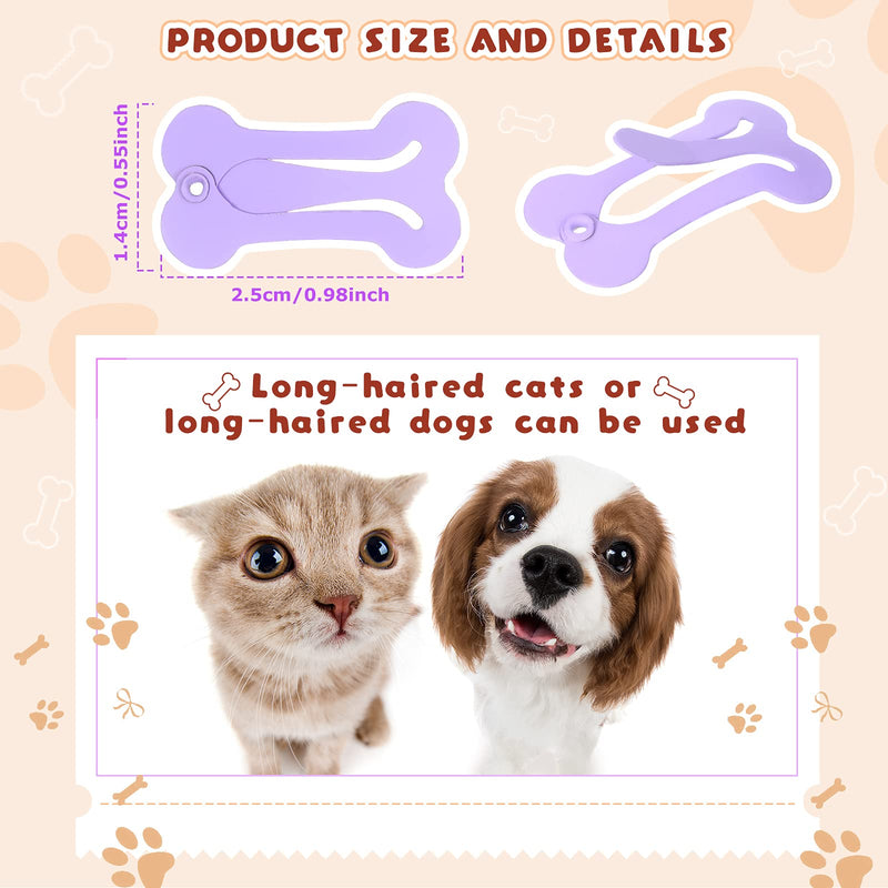 40 Pieces Hair Clips for Dogs Cute 1 Inch Puppy Dog Barrettes Small Bone Snap Hair Clips Multicolor Hair Barrettes for Dog Cat Pet Grooming Bows Hair Accessories - PawsPlanet Australia