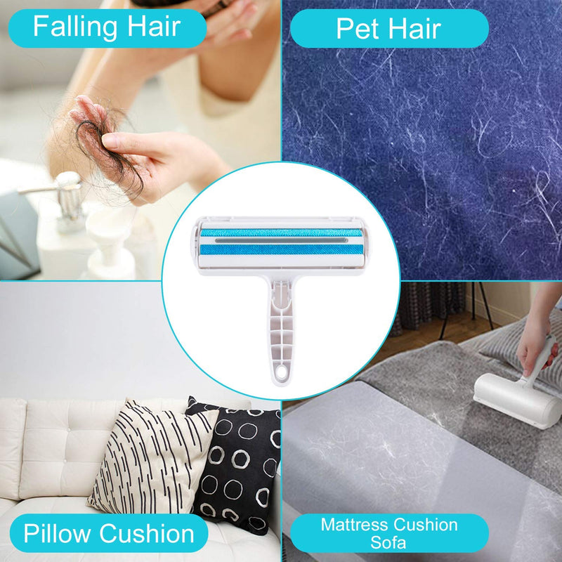 yipin Pet Hair Remover Roller, Reusable Animal Hair Removal Brush for Dogs and Cats, Easy to Self Clean the Pet Fur from Carpet, Furniture, Rugs, Laundry, Clothes and bedding, Sofa blue - PawsPlanet Australia