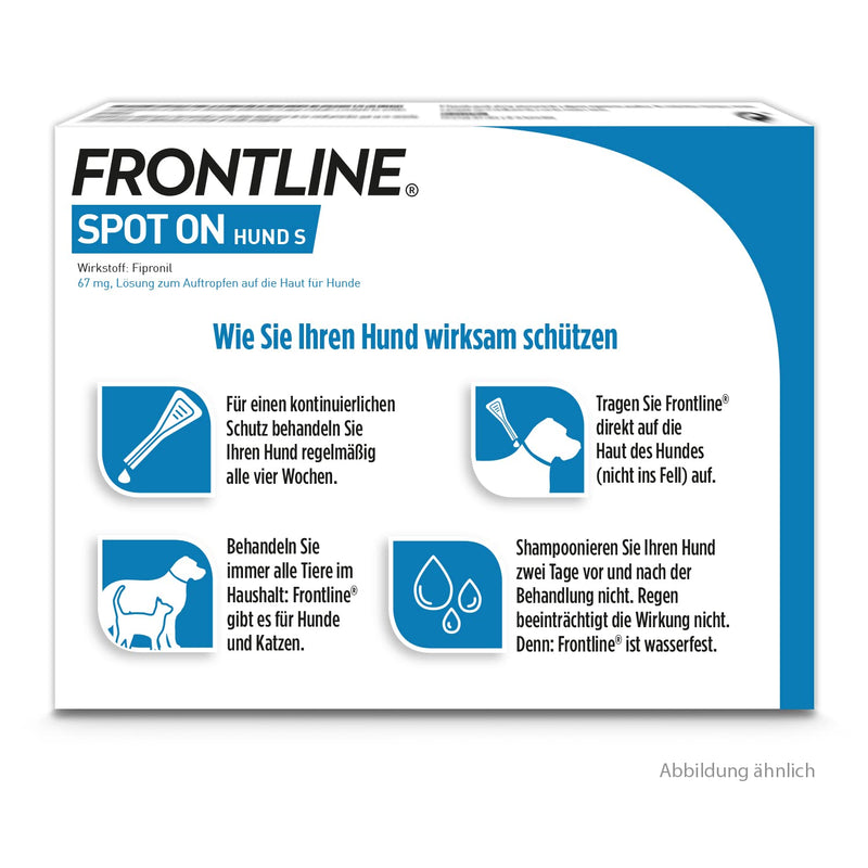 FRONTLINE SPOT ON against ticks and fleas on dogs 6 pieces (2-10kg) - PawsPlanet Australia