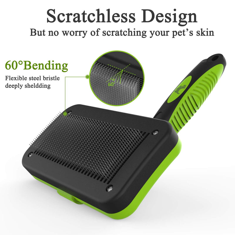 ORFELD Pet Grooming Brush Shedding Hair by Up to 95% Self-Cleaning Tool for Cats and Dogs, Perfect Long & Short Coats - PawsPlanet Australia