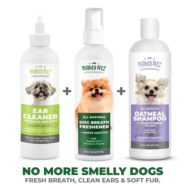 2-in-1 Dog Breath Freshener Spray & Water Additive – All Natural Dog Dental Care That Fights Bad Breath, Plaque & Tartar. Dog Teeth Cleaning and Fresh Breath with No Brushing, 8 oz. - PawsPlanet Australia