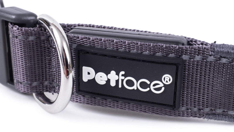 Petface Outdoor Paws Flashing Yellow Reflective Collar, Medium - PawsPlanet Australia