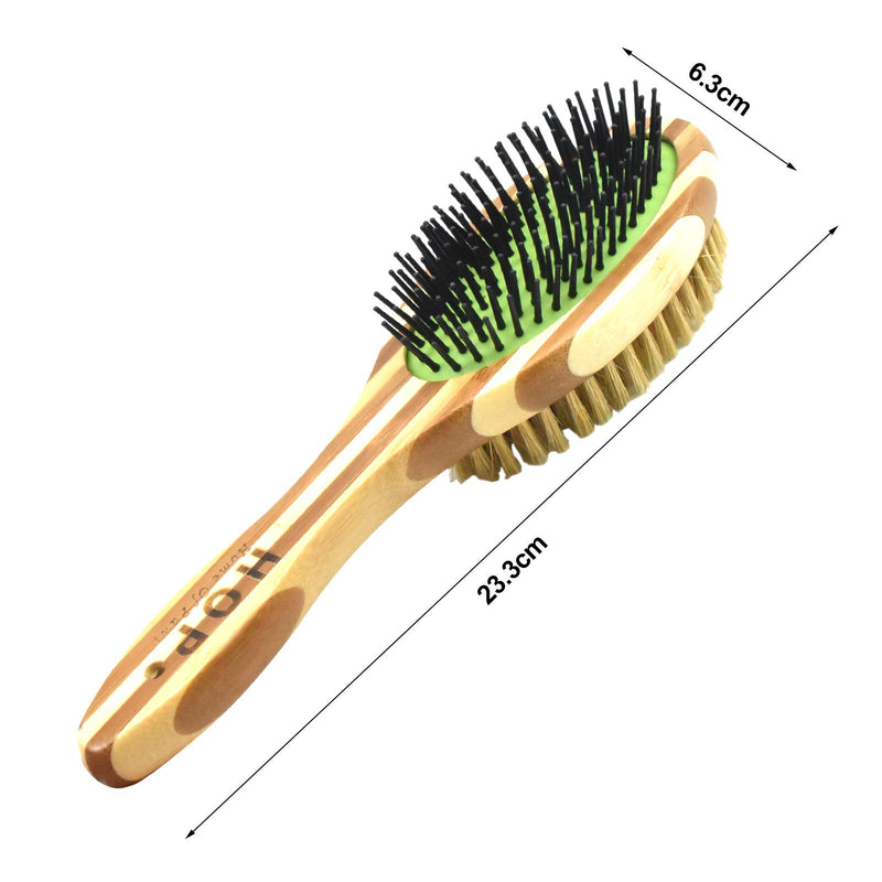 YMWALK Pet Grooming Brush for Dogs & Cats,Double Sided Dog Pin Brush and Soft Bristle Brush,Dog Comb Massage and Brush for Cleaning Loose Fur & Dirt for Long and Short Hair Dogs or Cats - PawsPlanet Australia