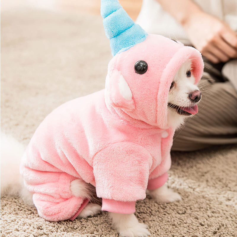 Galatée Small Dog Jumpsuit, Cute Pet Clothes Winter Warm Coat for Small and Medium Pets, Pet Overalls Cozy Winter Puppy Coats Jacket（XS, Love Bear XS - PawsPlanet Australia