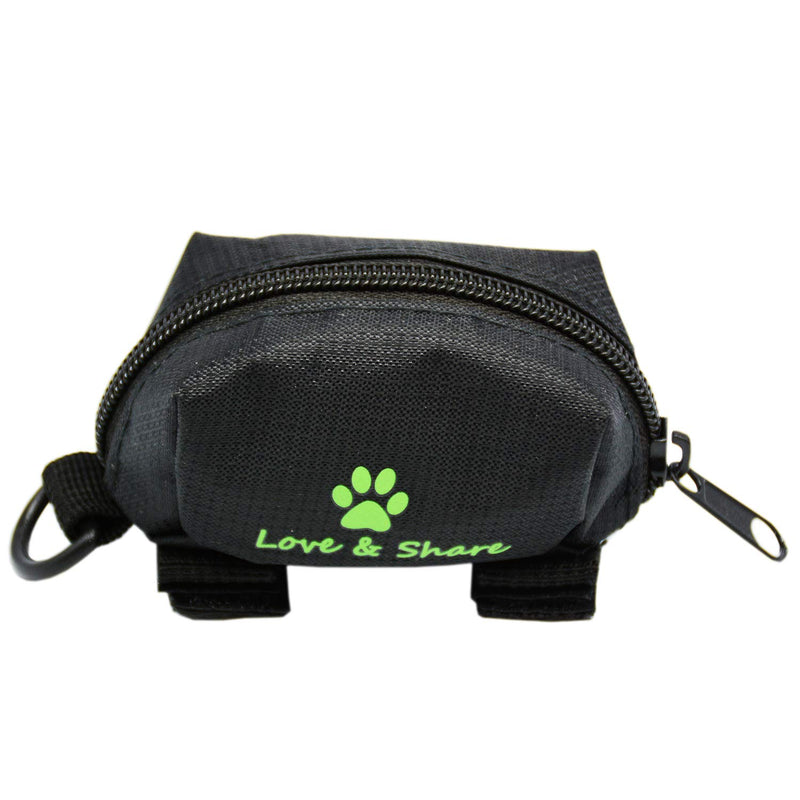 [Australia] - Dog Poop Bag Holder, Dog Poop Waste Bag Holder Dispenser for Leash, Dog Accessories - Black 