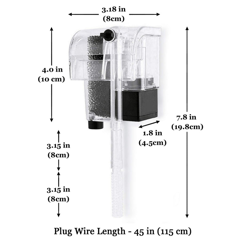JOR Hang-On Power Filter for Bettas, Complete Filtration System, Perfect for DIY Aquariums, Designed for Impatient Fish and Mechanically Challenged Humans - PawsPlanet Australia