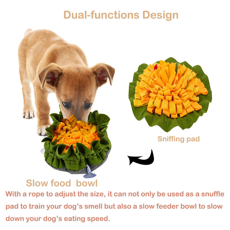 Dog Feeding Mats - Interactive Feed Game for Boredom - Encourages Natural Foraging Skills, Fun Alternative to a Slow Feed Dog Bowl, Snuffle Mat for Small Large Dogs, Cats - PawsPlanet Australia