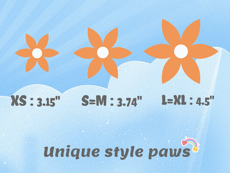 Unique Style Paws Flower Dog Collar, Adjustable Dog Collar with Flower, Durable Pet Collar for Female or Male Small Medium Large Dogs XS American Flag - PawsPlanet Australia