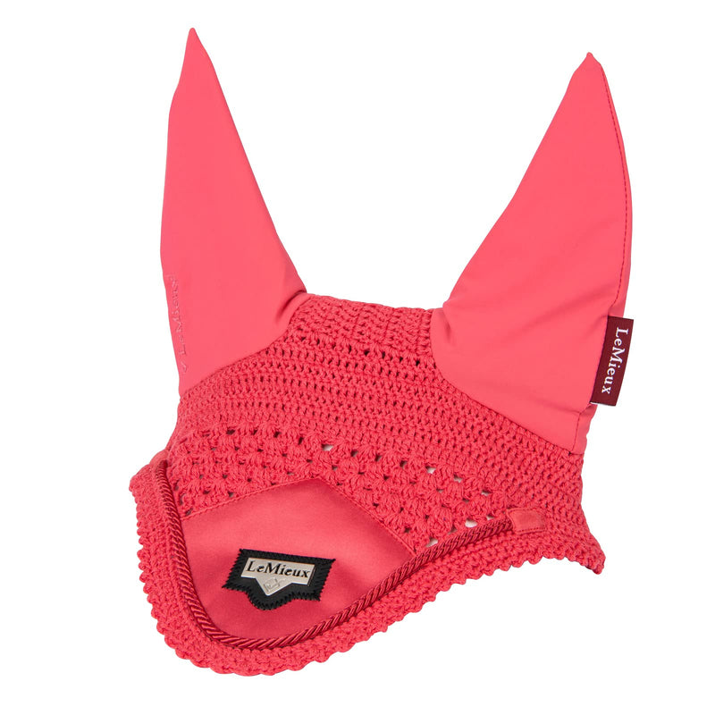 LeMieux Loire Satin Fly Hood - Papaya Large - PawsPlanet Australia