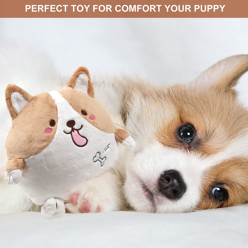 Kader Heartbeat Puppy Toy Newborn Puppies Sleep Aid Plush Toy with Heartbeat Simulator Puppy Behavioral Training Aid Comfort Toys for Anxiety Relief - PawsPlanet Australia