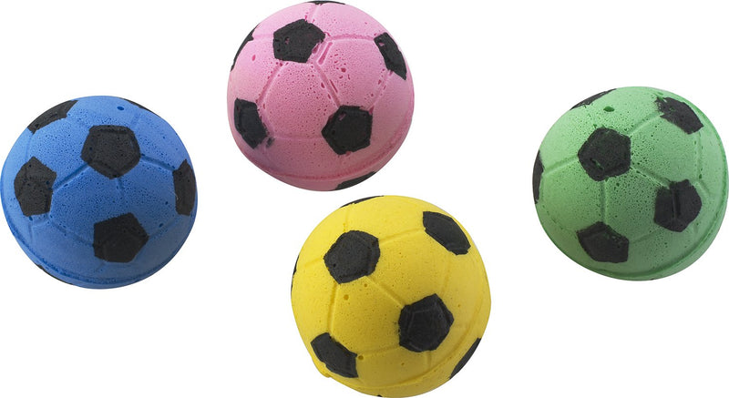 SPOT by Ethical Products - Sponge Soccer Balls Cat Toy, 4-Pack Interactive Cat toys Chasing Hunting Stimulating Cat toys For Indoor Cats - PawsPlanet Australia