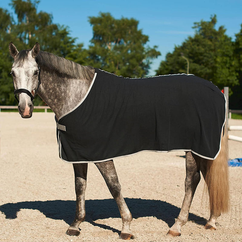 Kerbl RugBe Economic fleece blanket black 125 - PawsPlanet Australia