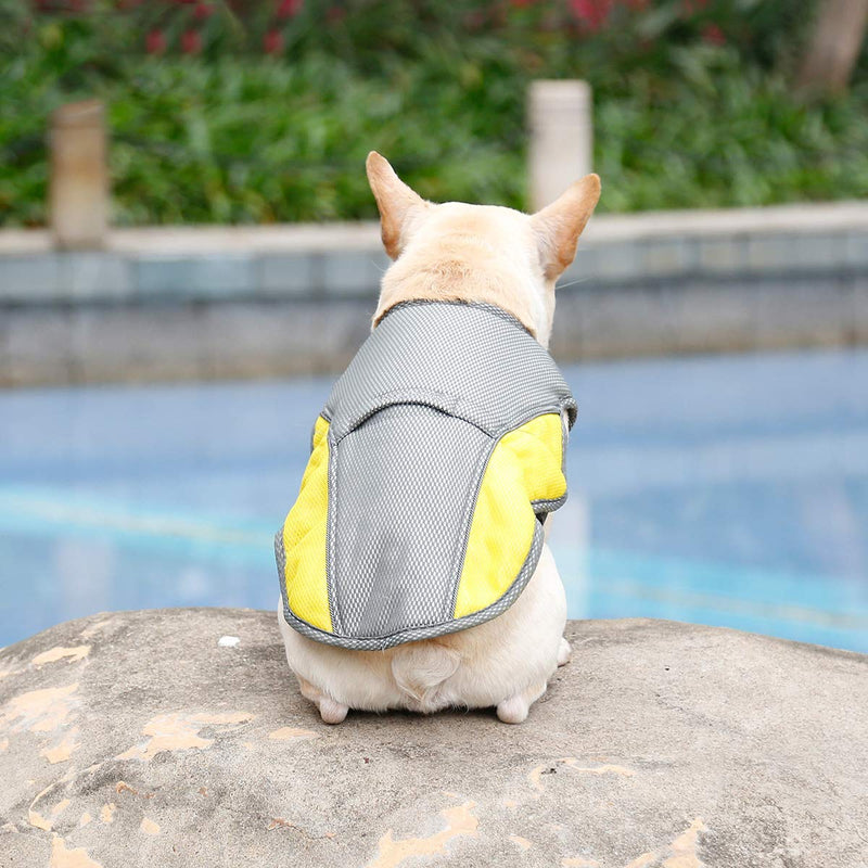 RC GearPro Ideal Cooling Dog Vest for Walking, Climbing, Sports XL grey yellow - PawsPlanet Australia