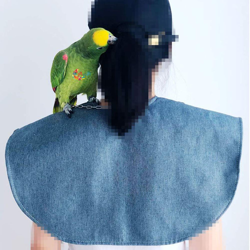 CALIDAKA Parrot Anti-Scratch Shoulder Protector Anti-Scratch Shoulder Protector Pet Shoulder Pad Diaper Shawl for Small Medium Birds Pet Macaws Love Birds Finches Lovebird arm guard blue - PawsPlanet Australia