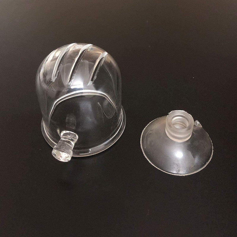 CENPEK 2Pcs Aquarium Glass Feeding Cone Cup Plant Cup Brine Shrimp Live Red Worm Fish Feeder for Aquariums with Suction Cup - PawsPlanet Australia