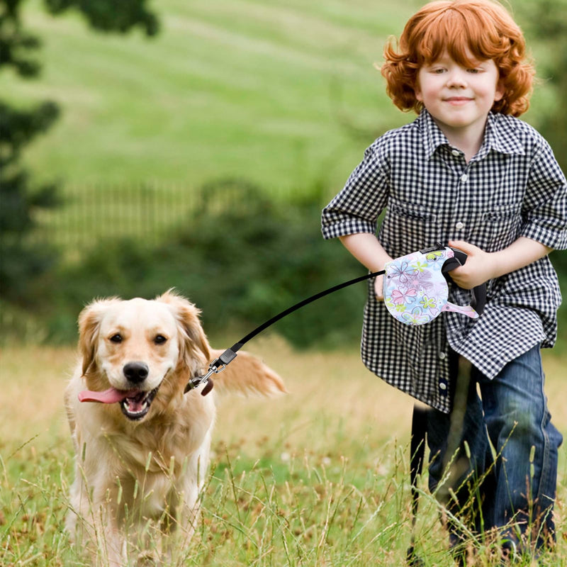 PETCUTE Retractable dog leash, extendable dog leash, strong leash for dogs, retractable leash rope, 5 m for small medium dogs up to 15 kg K - PawsPlanet Australia