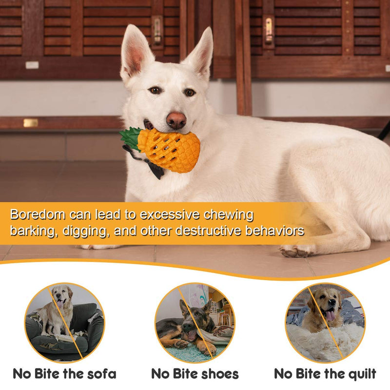 [Australia] - Fairwin Ultra-Durable Dog Toys for Aggressive Chewer - Lifetime Replacement Guarantee - Indestructible Bite-Resistant Tough Chew Toys for Boredom Medium Large Dogs, Food Grade Non-Toxic Teething Toy 
