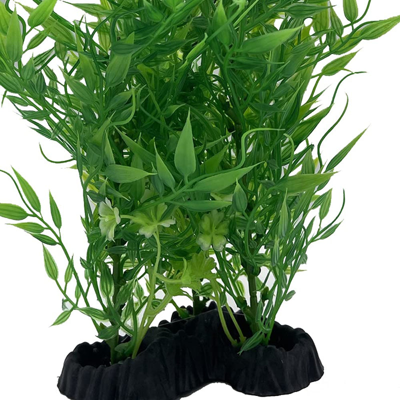 Large 30cm Green Plastic Artificial Plant Bush Reeds for Aquarium Fish Tank Aquatic Greenery Décor Decoration Water Grass Plants - PawsPlanet Australia