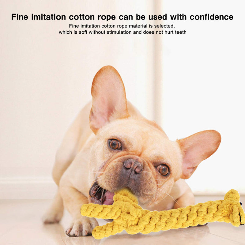 Puppy Rope Dog Toy Cotton Rope Knot Teething Chew Toys Boredom Dogs Rope Duck & Giraffe 2 Packs Teeth Cleaning Chew Toy Interactive Pet Play Training Toys - PawsPlanet Australia