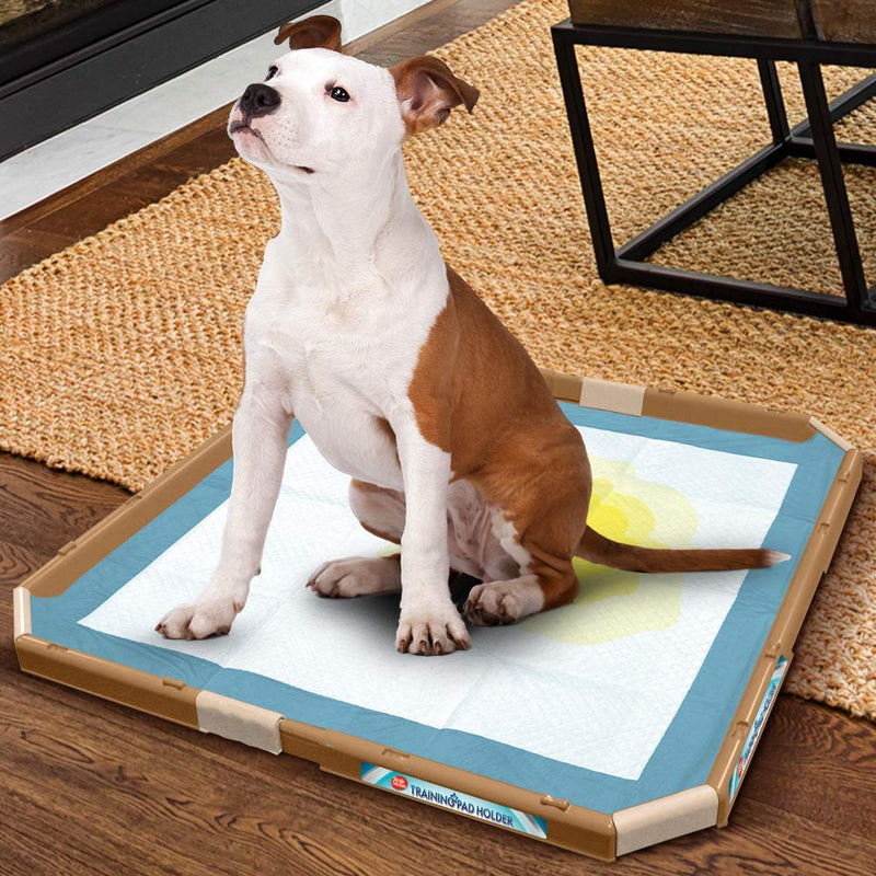 [Australia] - Simple Solution Dog Pad Holder | Portable Tray for Pet Training and Puppy Pads | Protection Against Pad Leakage, Bunching, and Shredding | Fits Pads 21 x 21 Inches or Larger 