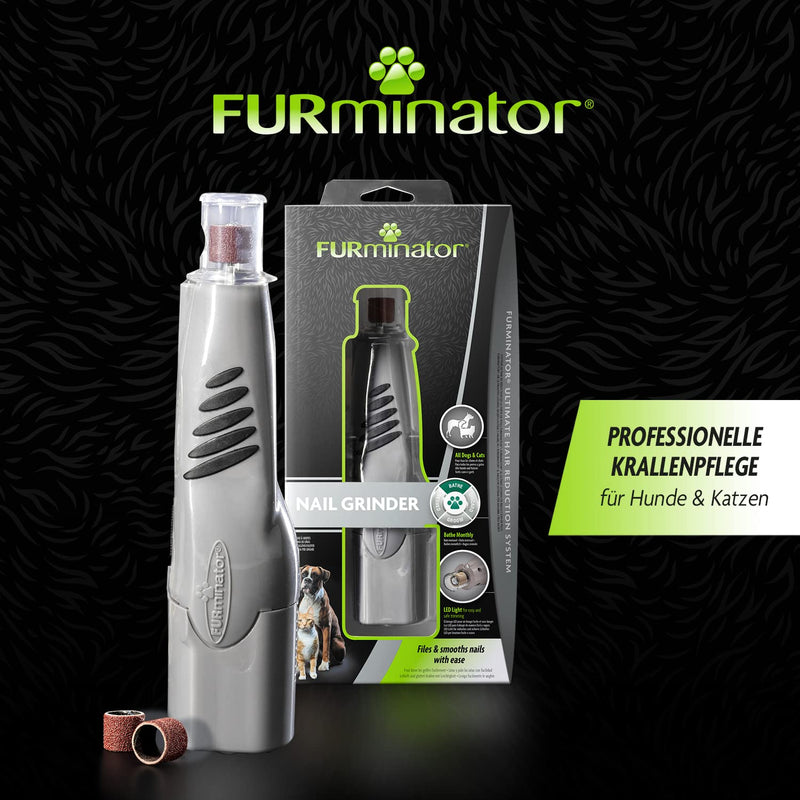 Furminator Claw Grinder for Dogs and Cats - Cordless Nail Grinder with LED Light and 2 Speed Levels - PawsPlanet Australia