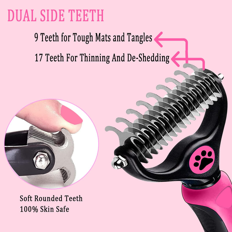 Dog brush cat brush pet for dogs and cats with long hair, hair remover pet brush for removing the undercoat - PawsPlanet Australia