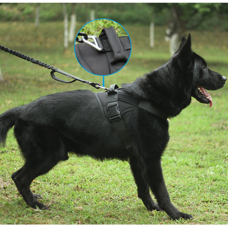 [Australia] - EXCELLENT ELITE SPANKER Tactical Dog Harness Patrol K9 Harness Service Dog Vest Military Dog Vest Working Dog Vest with Handle L Black 