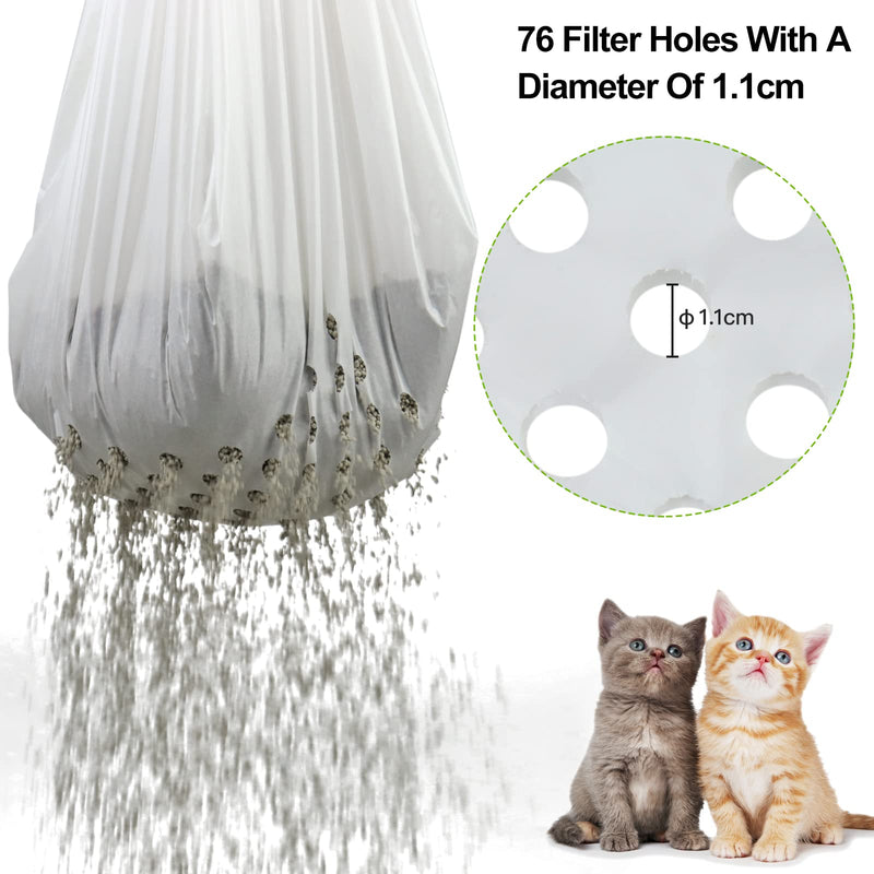 Sifting Cat Litter Box Liners Bags with Holes- Durable with Drawstring Scratch Resistant Waste Large Size 37×18inch(Pack of 7)) 1 36x18 Inch (Pack of 7) - PawsPlanet Australia