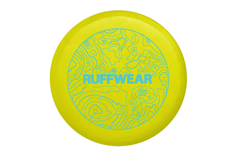 RUFFWEAR Camp Flyer Dog Toy, 2-in-1 Flexible & Puncture-Resistant Throw Catch Flying Disc and Bowl for Pets, Outdoor Long Distance Game Designed Specially for Dogs, Waterproof & Safe, Lichen Green - PawsPlanet Australia