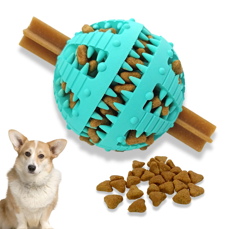 PawsOnly Dog Ball for Small Large Dogs | Food ball for dogs | Puppy toys | Natural rubber | Dental Care Dog Toys | Dog Toy Intelligence Ball (Small 6 cm, Blue) Small 6 cm - PawsPlanet Australia