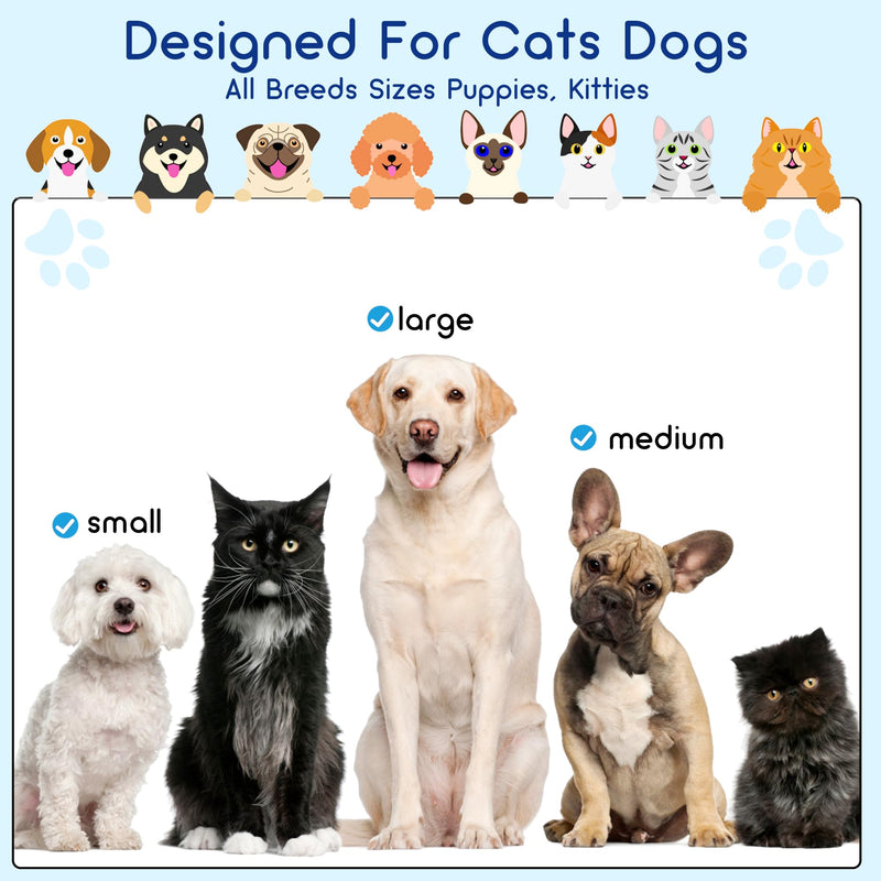 Silicone Toothbrush for Pets Pack of 6 Dog Toothbrush Reusable Pet Finger Toothbrush Long Handle Cat Dog Toothbrush for Small Dogs Cats Dental Care 10x2.5cm - PawsPlanet Australia