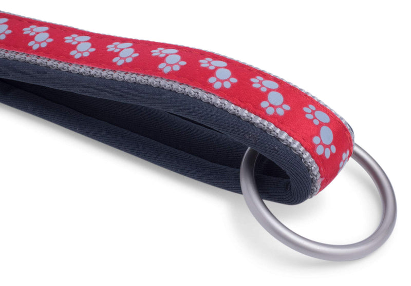 Petface Signature Padded Dog Lead, Medium, Reds Paws - PawsPlanet Australia