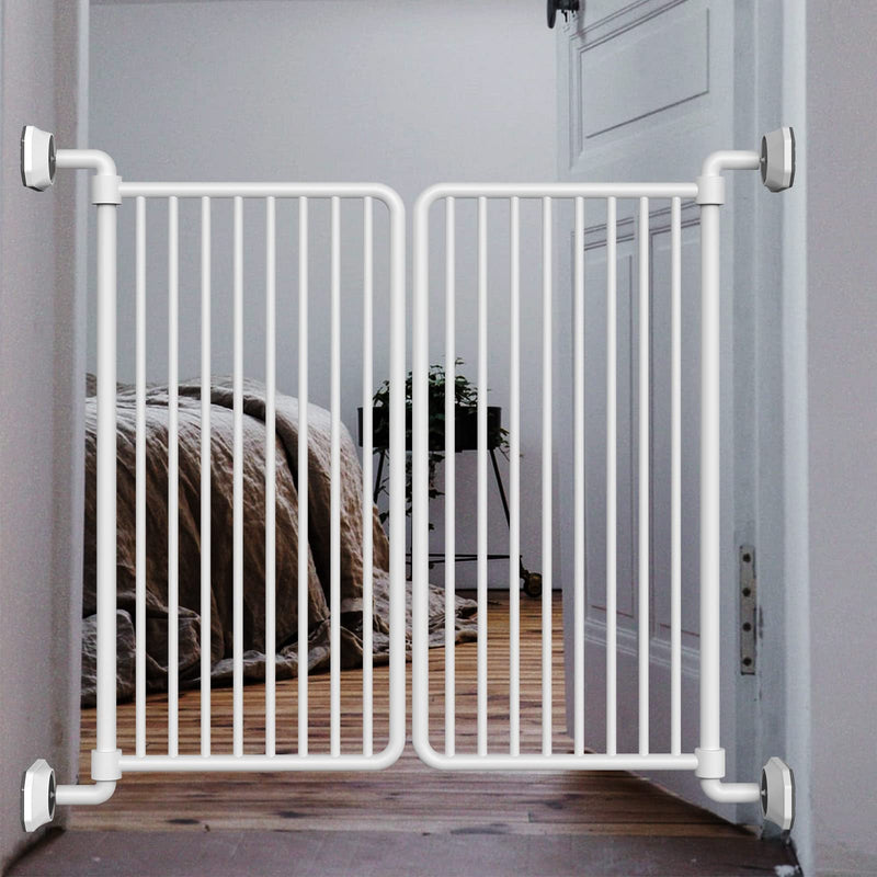 ICERO - Baby Gate Wall Protector - Protect Walls & Doorways from Pet & Dog Gates - for Child Pressure Mounted Stair Safety Gate- 4 Pack, White 4-Pack White - PawsPlanet Australia