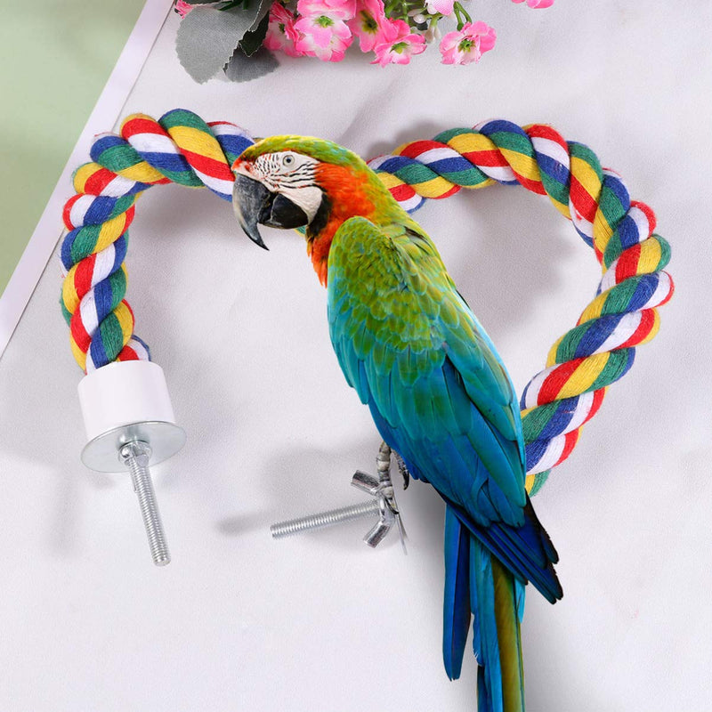 Balacoo Bird Perch Rope Bungee Bird Toy Cage Parrot Chewing Toy (105cm) Size 4 - PawsPlanet Australia