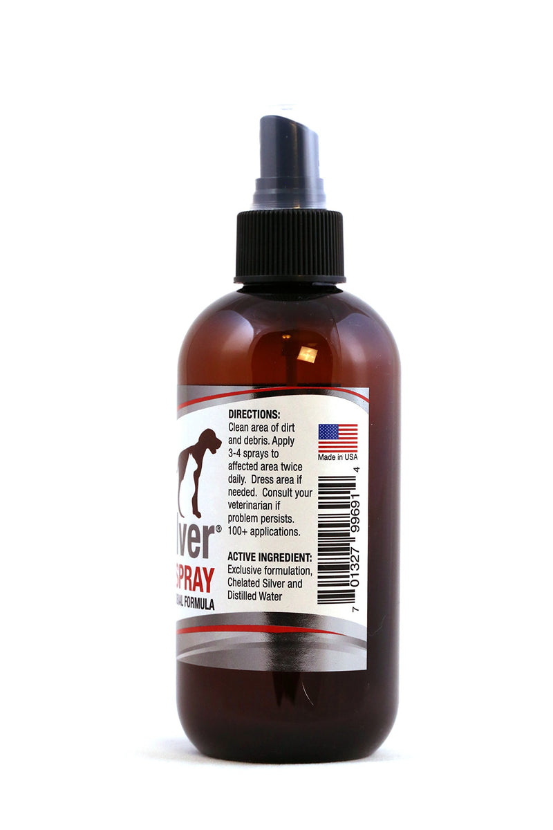 PetSilver Wound Spray with New Chelated Silver | 50 ppm | Painless Wound Care for Cats, Dogs, Horses | Rapid Healing for Hot Spots, Burns, Cuts, Scratches, Itchy Skin | Made in USA | Amazing Results - PawsPlanet Australia