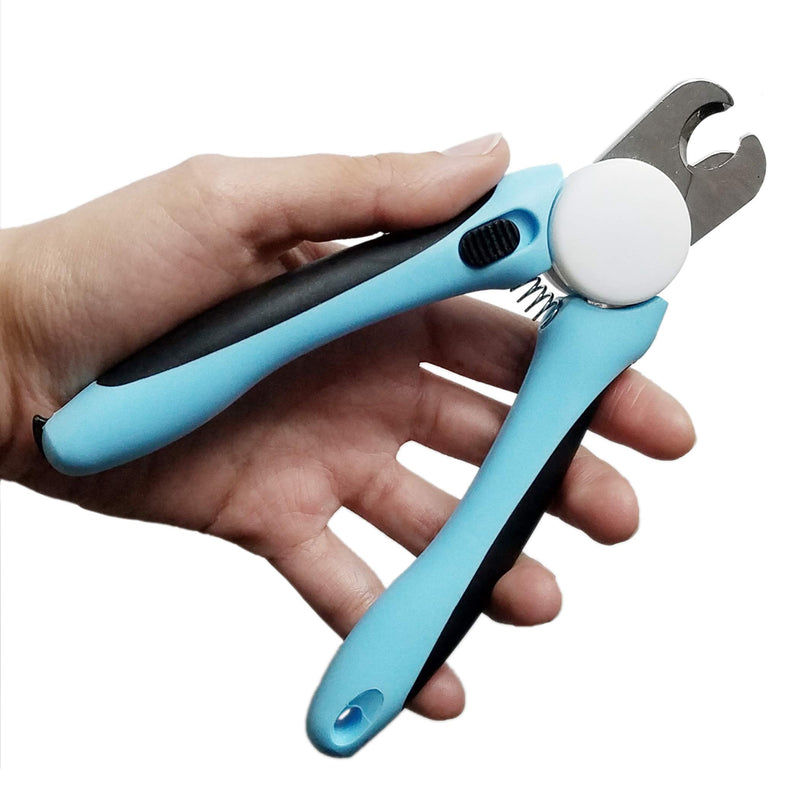 [Australia] - DOG NAIL CLIPPER & TRIMMER Premium Quality Pet Nail Paws Clippers & trimming tool with Safety Guard to Avoid Over-Cutting Nails + Free Nail File - Sturdy Non Slip Ergonomic Handles - Razor Sharp Blade 