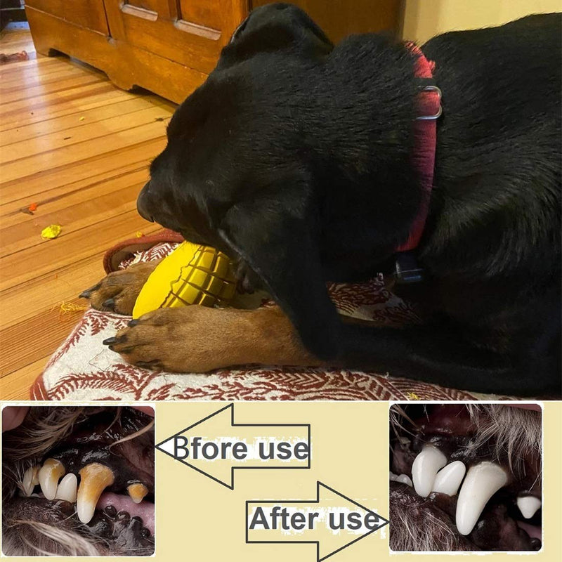 [Australia] - LPHSNR Dog Chew Toys for Aggressive Chewers Large Dogs, Indestructible Tough Dog Toys Interactive Durable with Mango Scent, Dental Clean Highly Bite Resistant XLarge 11oz 