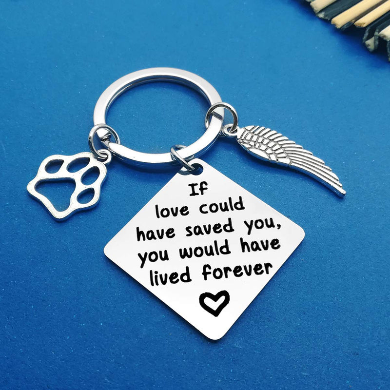 Loss of Dog Keyring Pet Memorial Keychain Keyring Pet Keyring Family Dog Family Cat Family Pet Keychain Key Ring Pet Sympathy Gift for Pet Lover Dog Cat Keychain - PawsPlanet Australia