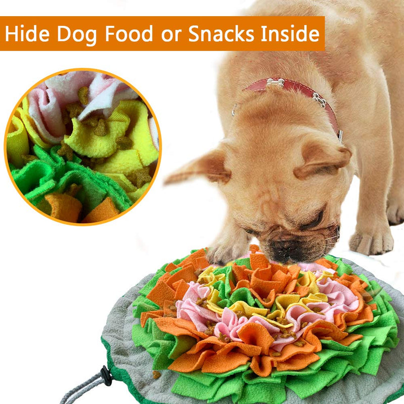 SCHITEC Snuffle Mat for Dogs, Interactive Foraging Puzzle Blanket, Nosework Feeding Bowl Sniffing Pad for Cats Puppies Small Medium Pets - PawsPlanet Australia