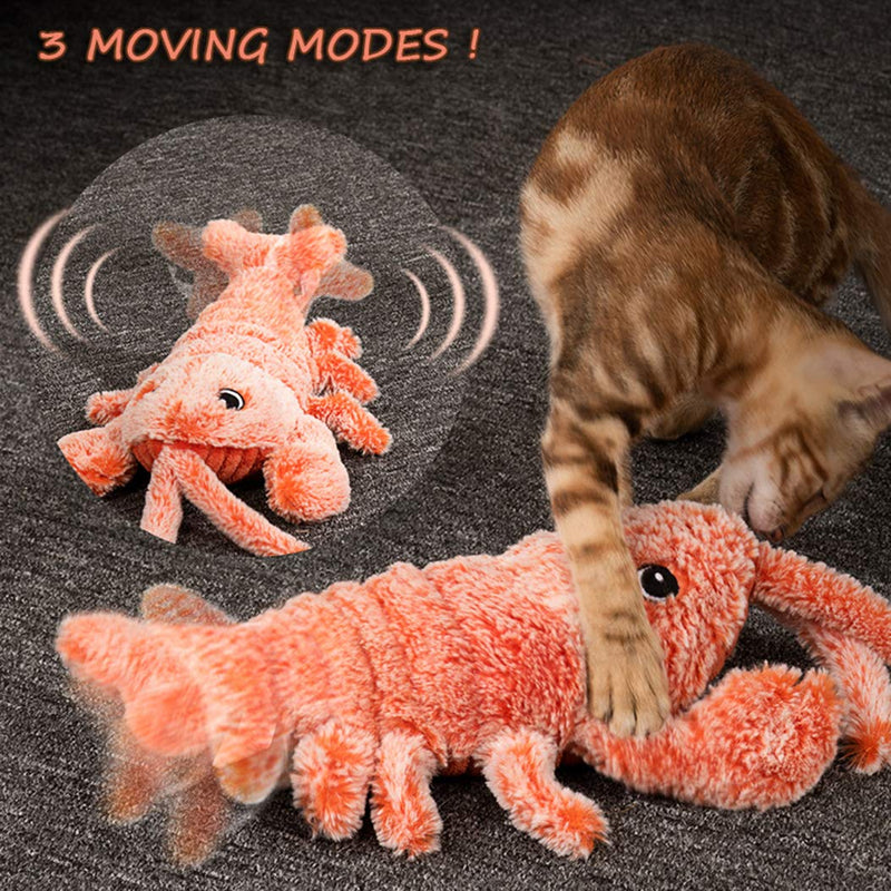 Du Du Floppy Fish Cat Toys for Indoor Cats Interactive Automated Lobster Cat Catnip Toys Plush Funny Pillow Pets for Indoor Cat Kitten (2 Pcs) - PawsPlanet Australia