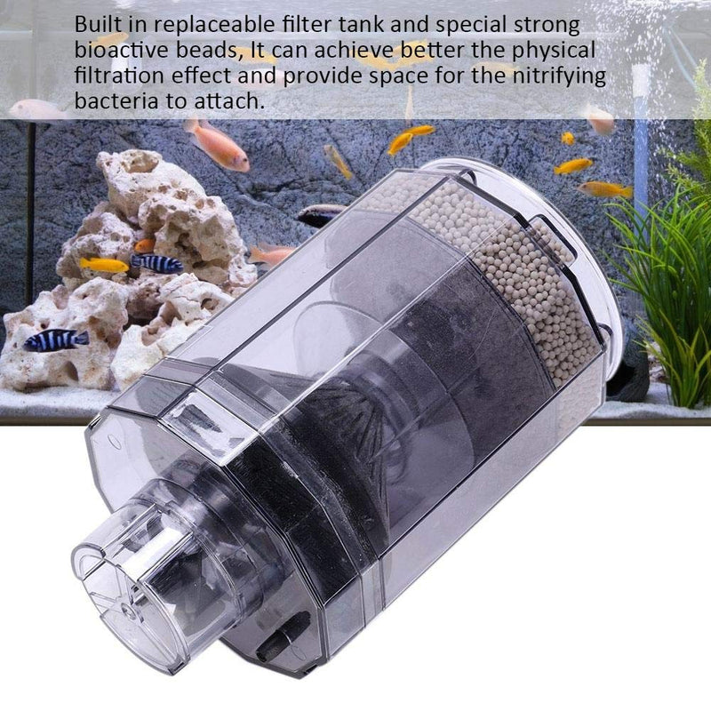 [Australia] - Pssopp Aquarium Fish Tank Internal Canister Filter Round Shape Multi-Functional Filter Bucket Fish Tank Automatic Suction Cleaner 