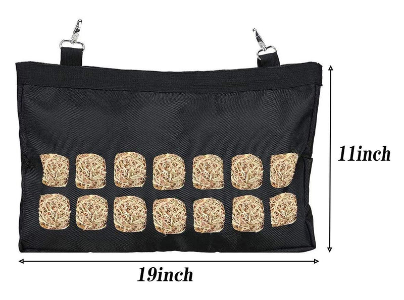 [Australia] - Guinea Pig Hay Bag, Rabbit Hay Feeder, Hay Bag Hanging Feeder Sack for Rabbit Guinea Pig Chinchilla Hamsters Small Animals, Pet Essential Feeder Storage Bag L:11 X 19 X 1.57 INCH 