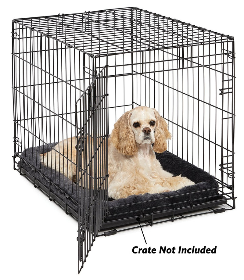 [Australia] - MidWest Bolster Pet Bed | Dog Beds Ideal for Metal Dog Crates | Machine Wash & Dry Charcoal Gray 30-Inch 