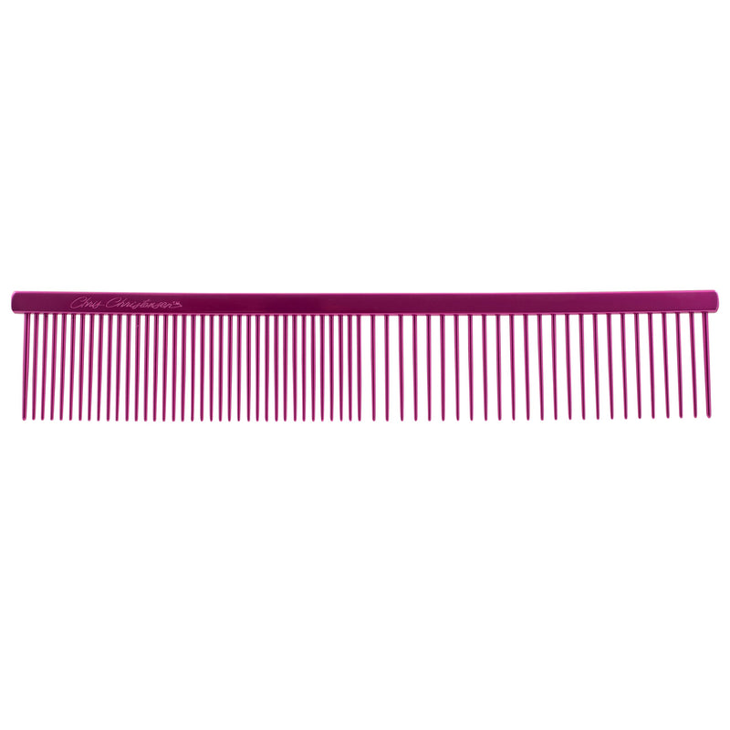 Chris Christensen 000 Comb Brass Fine/Course 7.5" Pink 7.5 Inch Fine/Coarse - PawsPlanet Australia